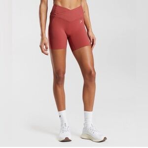 Gymshark Women's Crossover Shorts - Pomegranate Red - small